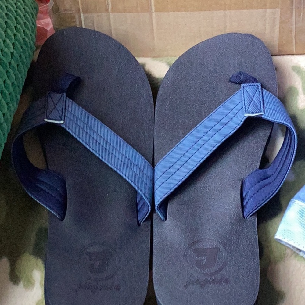 Blue Flip Flops